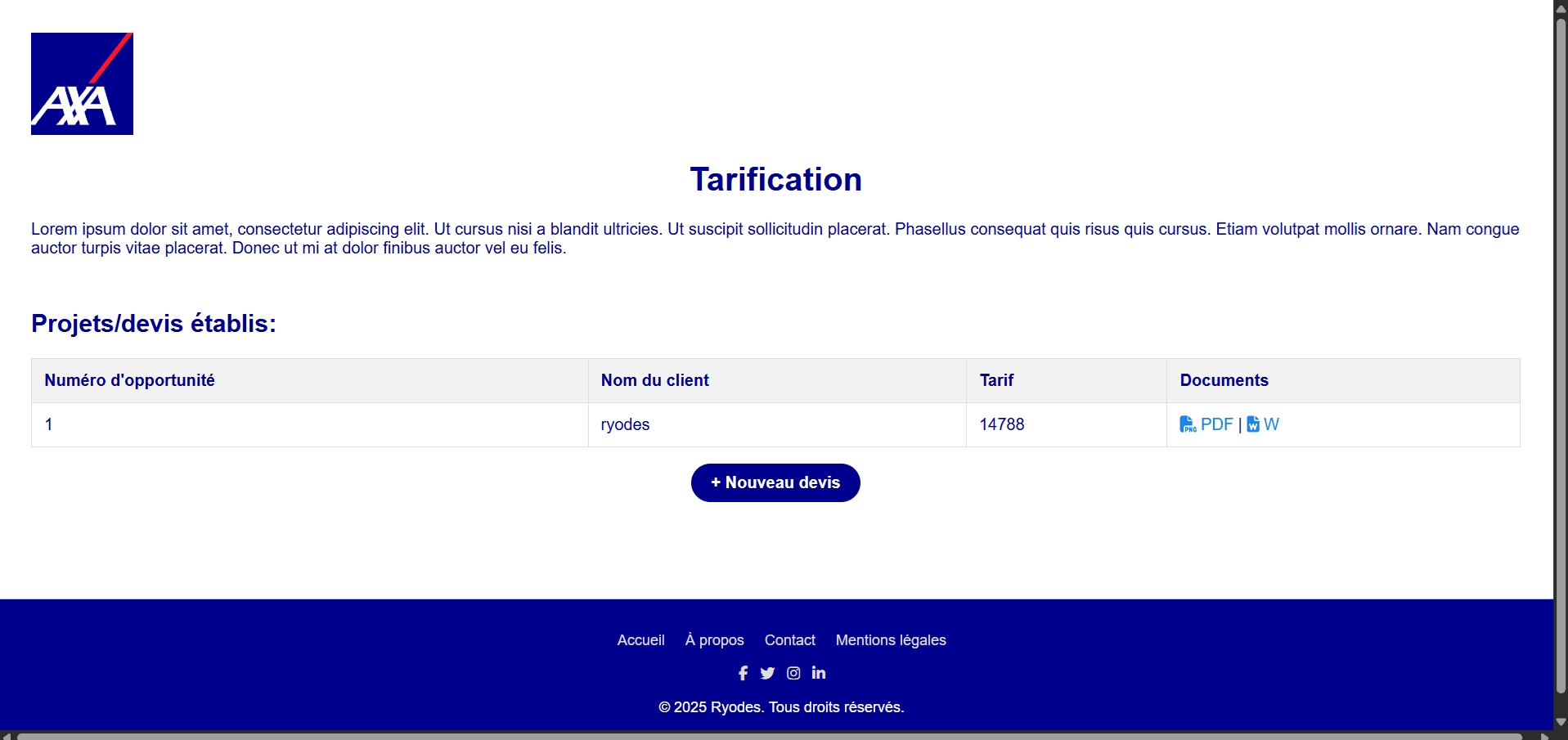 Axa screen 1